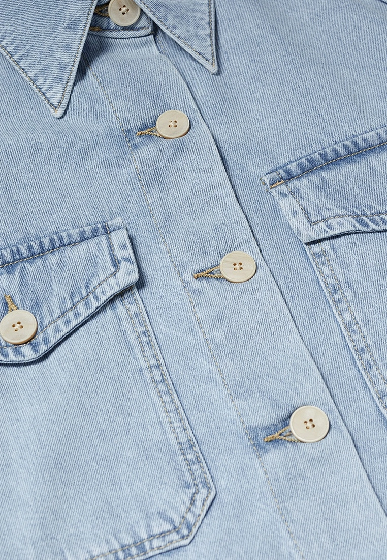 Mango Oversized Denim Overshirt 9 Mango Oversized Denim Overshirt - Image 7