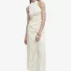 Mango Satin Draped Dress 1 Mango Satin Draped Dress -Mango popular store mango 6248 5805146 1