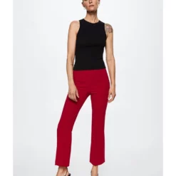Mango Flare Crop Trousers -Mango popular store mango 6253 6450826 5