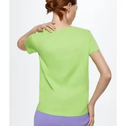 Mango Essential Cotton-Blend T-Shirt -Mango popular store mango 6265 6540326 2