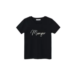 Mango Logo Cotton T-Shirt -Mango popular store mango 6267 6850326 5