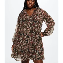 Mango Floral Chiffon Dress -Mango popular store mango 6276 6940826 6