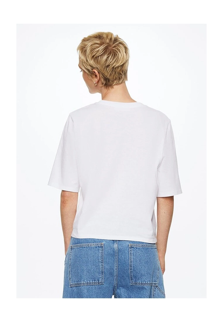 Mango Logo Cotton T-Shirt 4 Mango Logo Cotton T-Shirt - Image 2