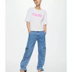 Mango Logo Cotton T-Shirt 10 Mango Logo Cotton T-Shirt -Mango popular store mango 6293 2750326 4