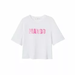 Mango Logo Cotton T-Shirt 11 Mango Logo Cotton T-Shirt -Mango popular store mango 6293 2750326 5