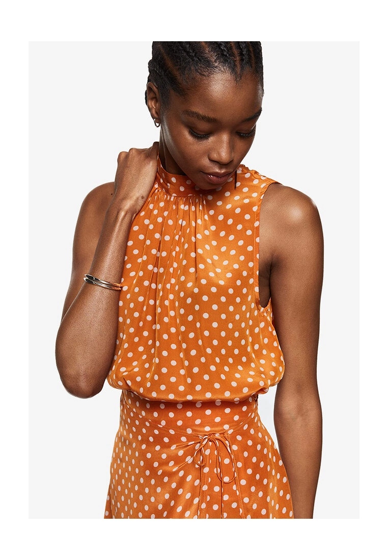 Mango Satin Print Blouse 3 Mango Satin Print Blouse