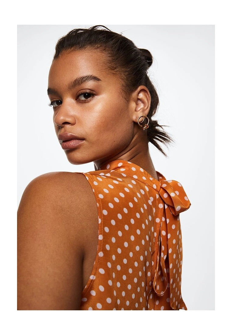 Mango Satin Print Blouse 8 Mango Satin Print Blouse - Image 6