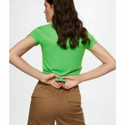Mango Round Neckline Basic T-Shirt 9 Mango Round Neckline Basic T-Shirt -Mango popular store mango 6301 2060326 2