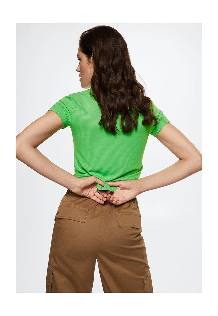 Mango Round Neckline Basic T-Shirt 4 Mango Round Neckline Basic T-Shirt - Image 2