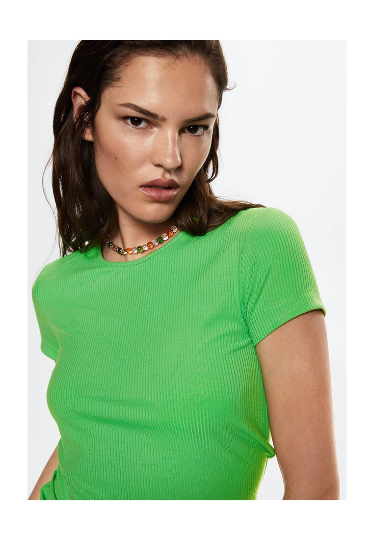 Mango Round Neckline Basic T-Shirt 5 Mango Round Neckline Basic T-Shirt - Image 3