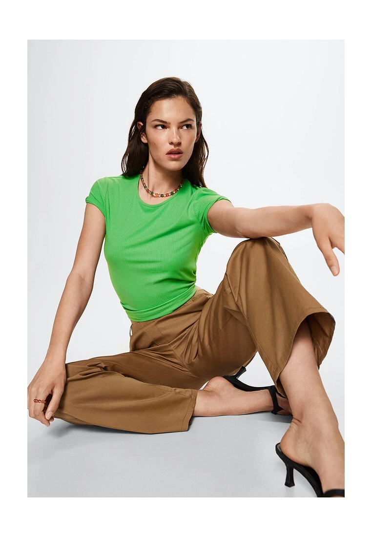 Mango Round Neckline Basic T-Shirt 6 Mango Round Neckline Basic T-Shirt - Image 4