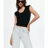 Mango Basic Rib T-Shirt -Mango popular store mango 6305 5940326 1