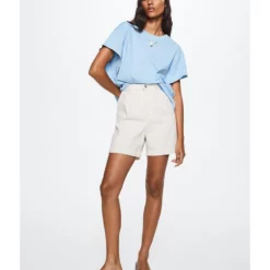 Mango 100% Cotton T-Shirt -Mango popular store mango 6326 2250326 4