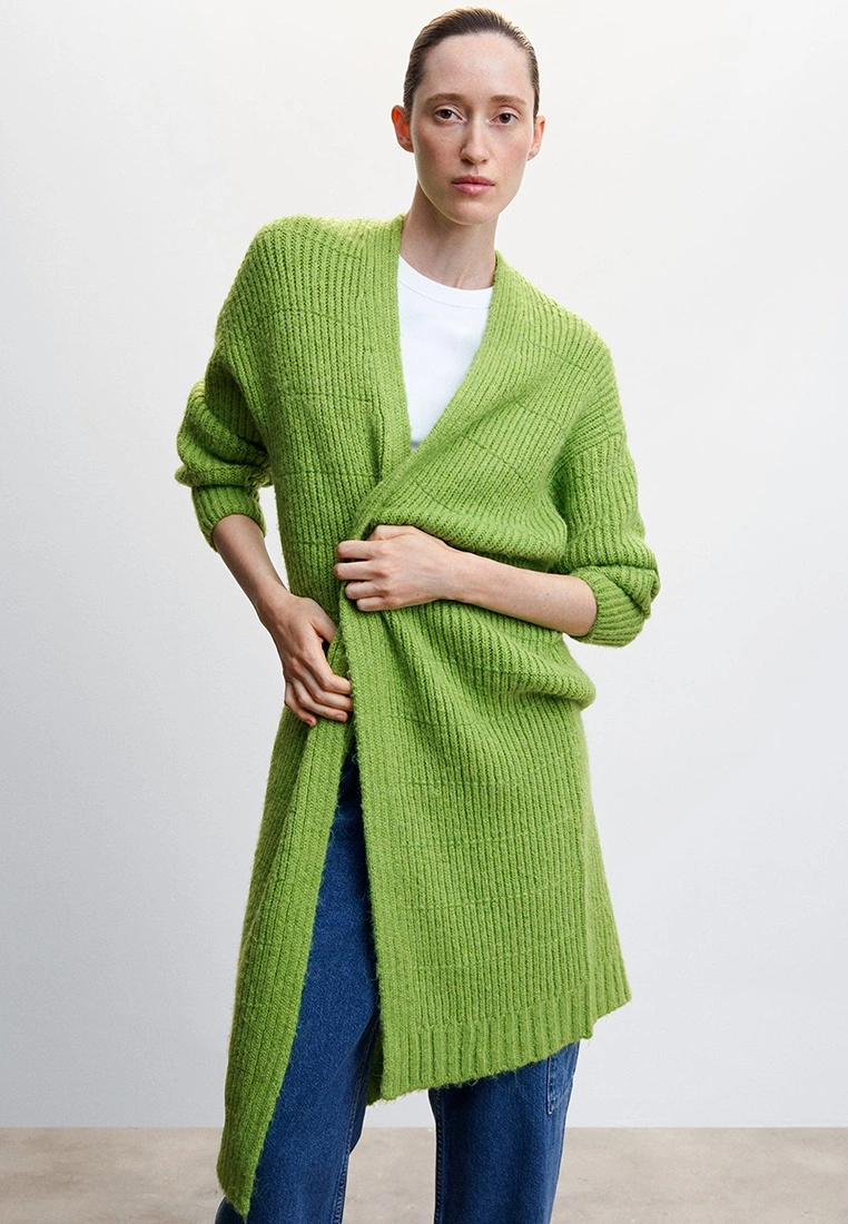 Mango Ribbed Knit Cardigan 8 Mango Ribbed Knit Cardigan - Image 6