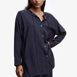 Mango Buttons Satin Blouse