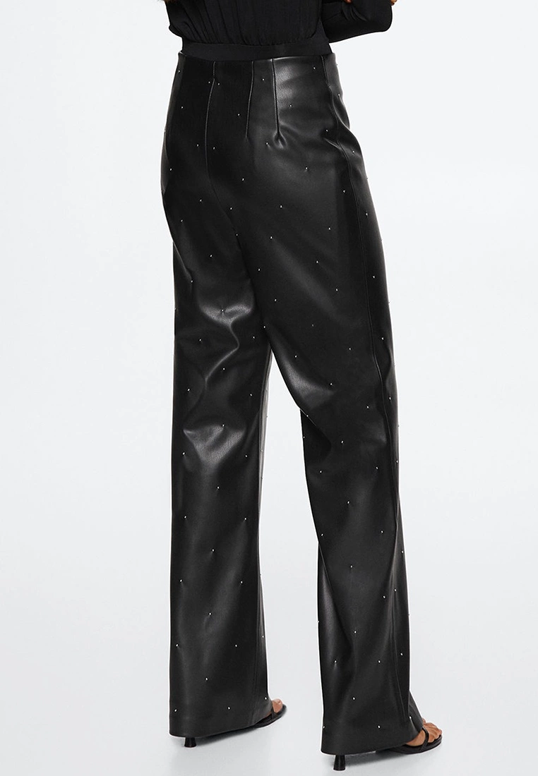 Mango Leather Effect High Waist Pants 4 Mango Leather Effect High Waist Pants - Image 2