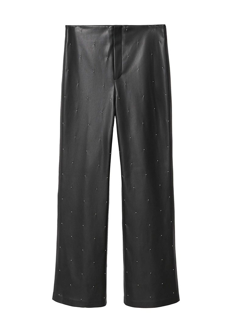 Mango Leather Effect High Waist Pants 9 Mango Leather Effect High Waist Pants - Image 7