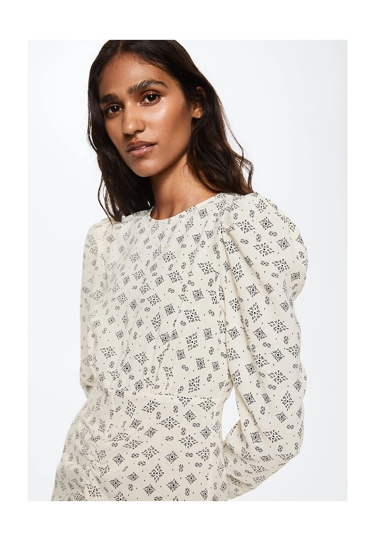 Mango Printed Ruched Dress 5 Mango Printed Ruched Dress - Image 3