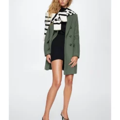 Mango Wool Double-Breasted Coat -Mango popular store mango 6398 6080926 5