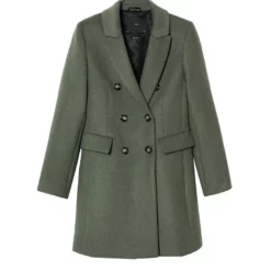 Mango Wool Double-Breasted Coat -Mango popular store mango 6399 6080926 6