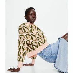 Mango Oversize Printed Sweater -Mango popular store mango 6463 6670926 5