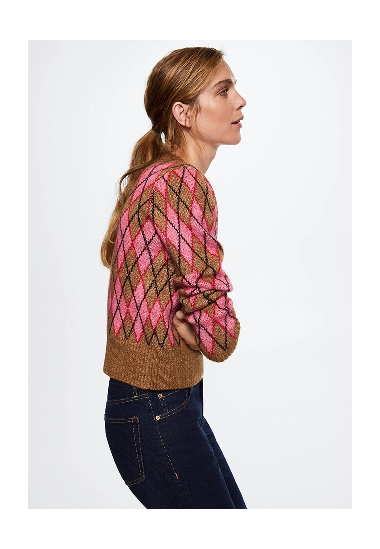 Mango Rhombus Design Sweater 7 Mango Rhombus Design Sweater - Image 5