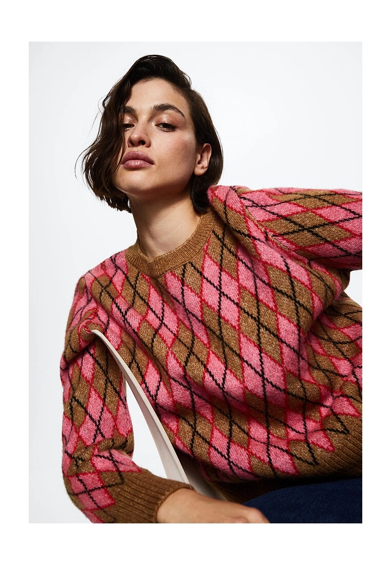 Mango Rhombus Design Sweater 9 Mango Rhombus Design Sweater - Image 7