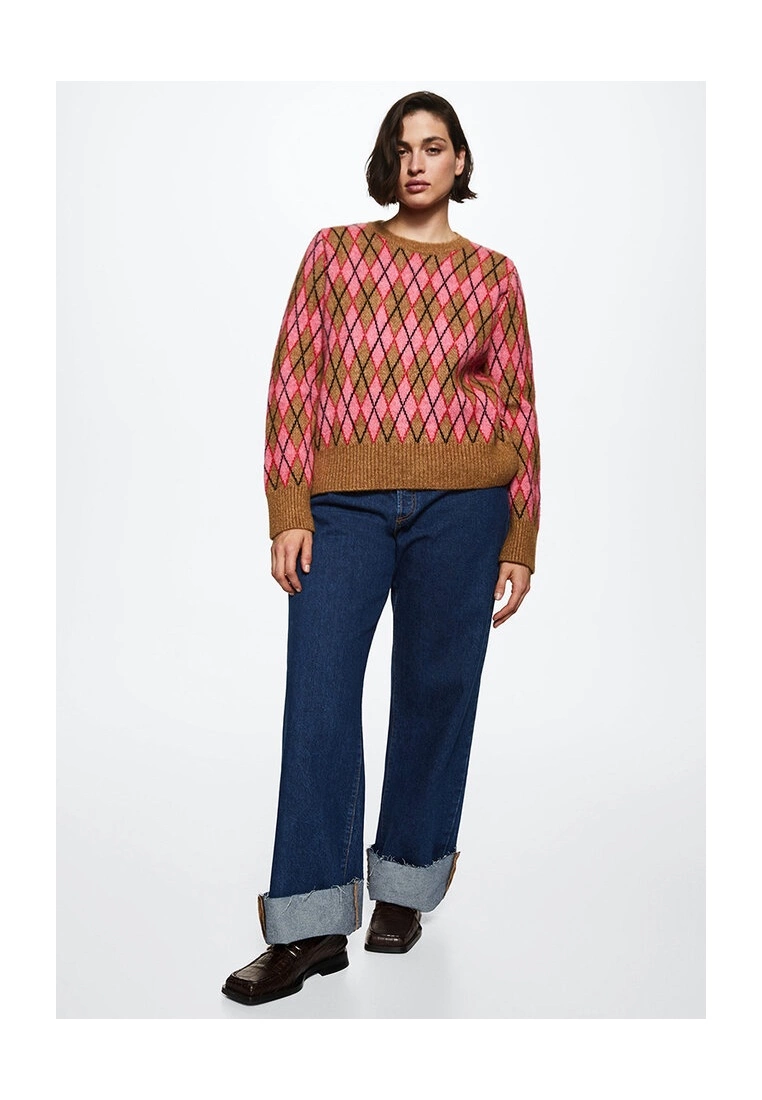 Mango Rhombus Design Sweater 10 Mango Rhombus Design Sweater - Image 8