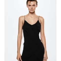 Mango Chiffon Ruffle Dress 11 Mango Chiffon Ruffle Dress -Mango popular store mango 6501 1870926 5