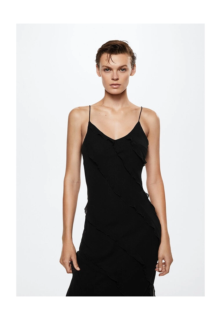 Mango Chiffon Ruffle Dress 7 Mango Chiffon Ruffle Dress - Image 5