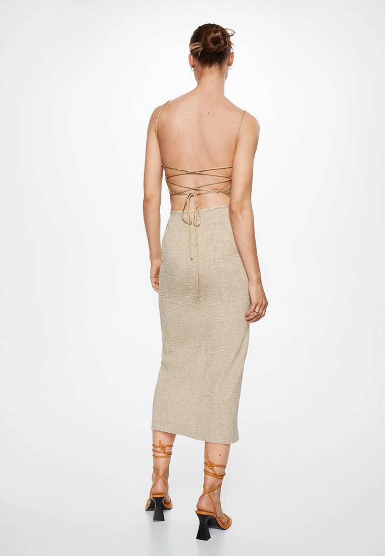 Mango Gathered Linen Skirt 4 Mango Gathered Linen Skirt - Image 2