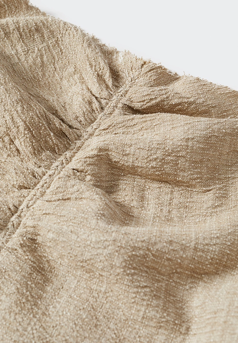 Mango Gathered Linen Skirt 8 Mango Gathered Linen Skirt - Image 6