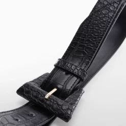 Mango Belt with Geometric Buckle -Mango popular store mango 6584 7316936 4
