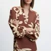 Mango Printed Cut-Out Detail Dress 2 Mango Printed Cut-Out Detail Dress -Mango popular store mango 6604 2116936 1