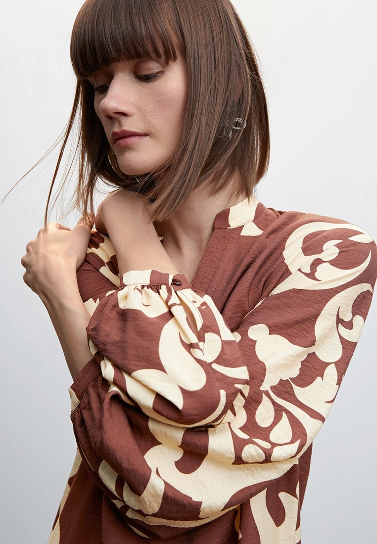 Mango Printed Cut-Out Detail Dress 6 Mango Printed Cut-Out Detail Dress - Image 4