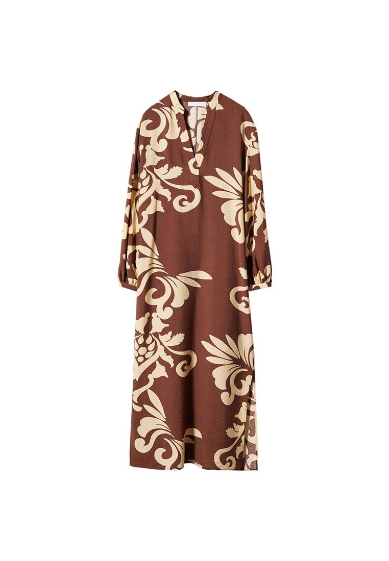 Mango Printed Cut-Out Detail Dress 9 Mango Printed Cut-Out Detail Dress - Image 7