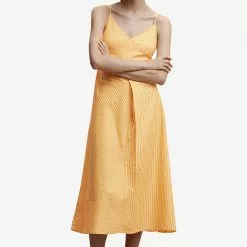 Mango Striped Strap Dress