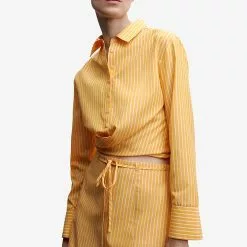 Mango Striped Knot Shirt