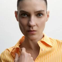 Mango Striped Knot Shirt -Mango popular store mango 6635 6277836 3