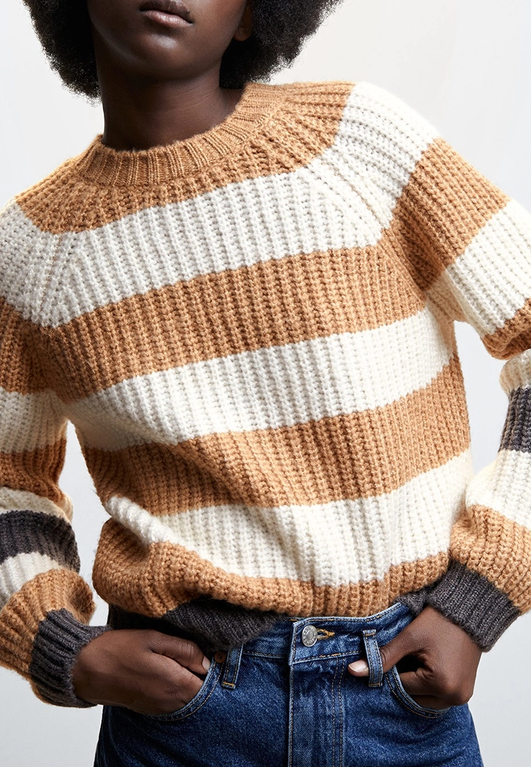 Mango Round-Neck Striped Sweater 6 Mango Round-Neck Striped Sweater - Image 4