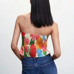 Mango Ruffles Floral Top -Mango popular store mango 6660 2277836 2