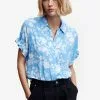 Mango Flowers Printed Shirt -Mango popular store mango 6691 4377836 1