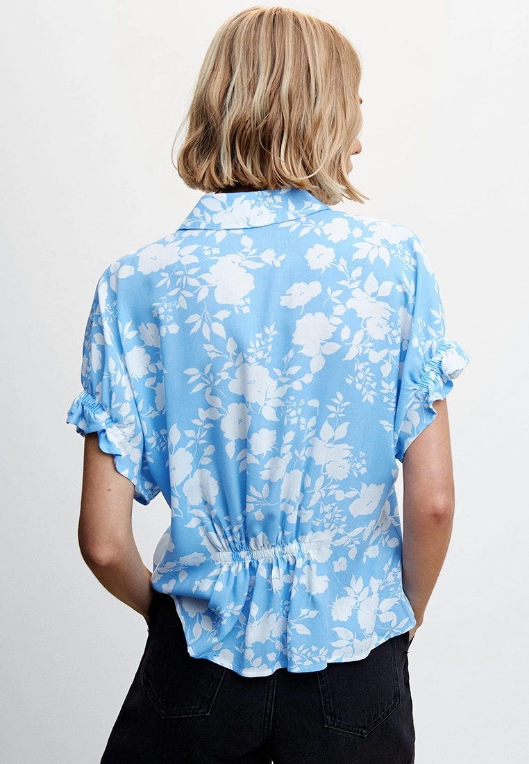 Mango Flowers Printed Shirt 4 Mango Flowers Printed Shirt - Image 2