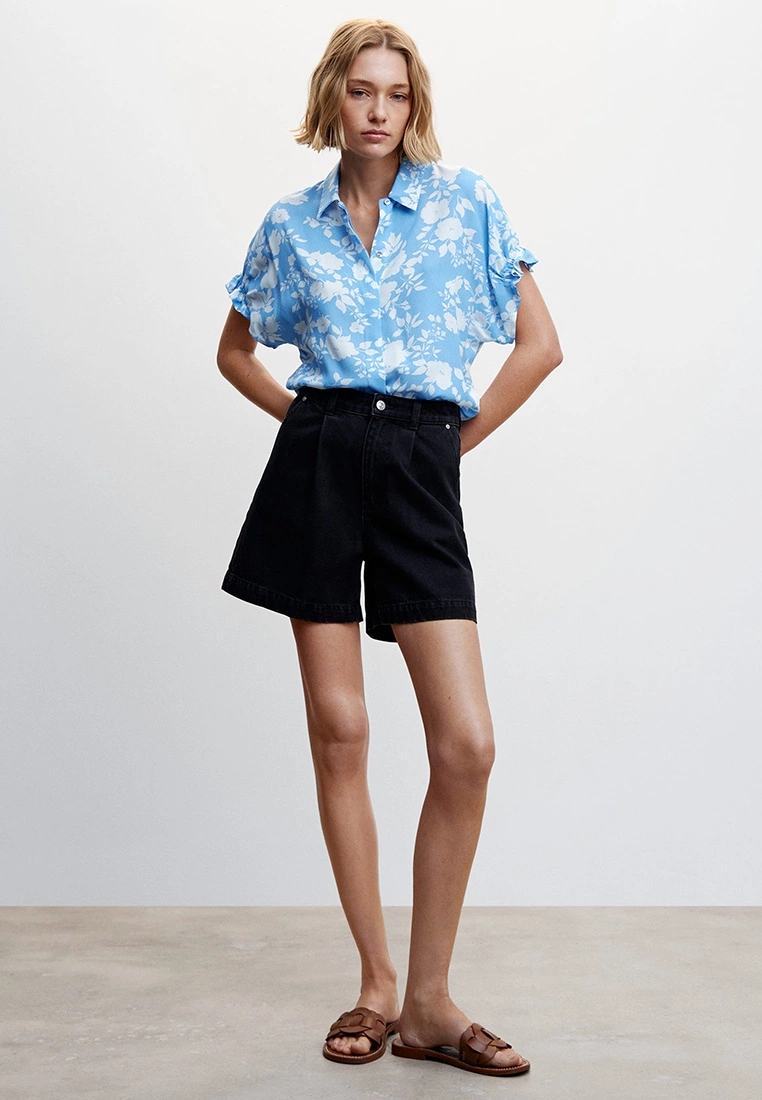 Mango Flowers Printed Shirt 7 Mango Flowers Printed Shirt - Image 5