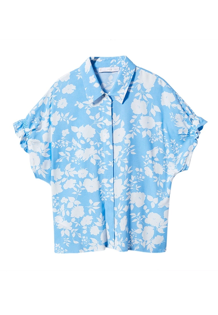 Mango Flowers Printed Shirt 9 Mango Flowers Printed Shirt - Image 7