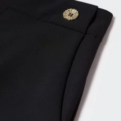 Mango Buttons Straight-Fit Trousers -Mango popular store mango 6722 1238836 7
