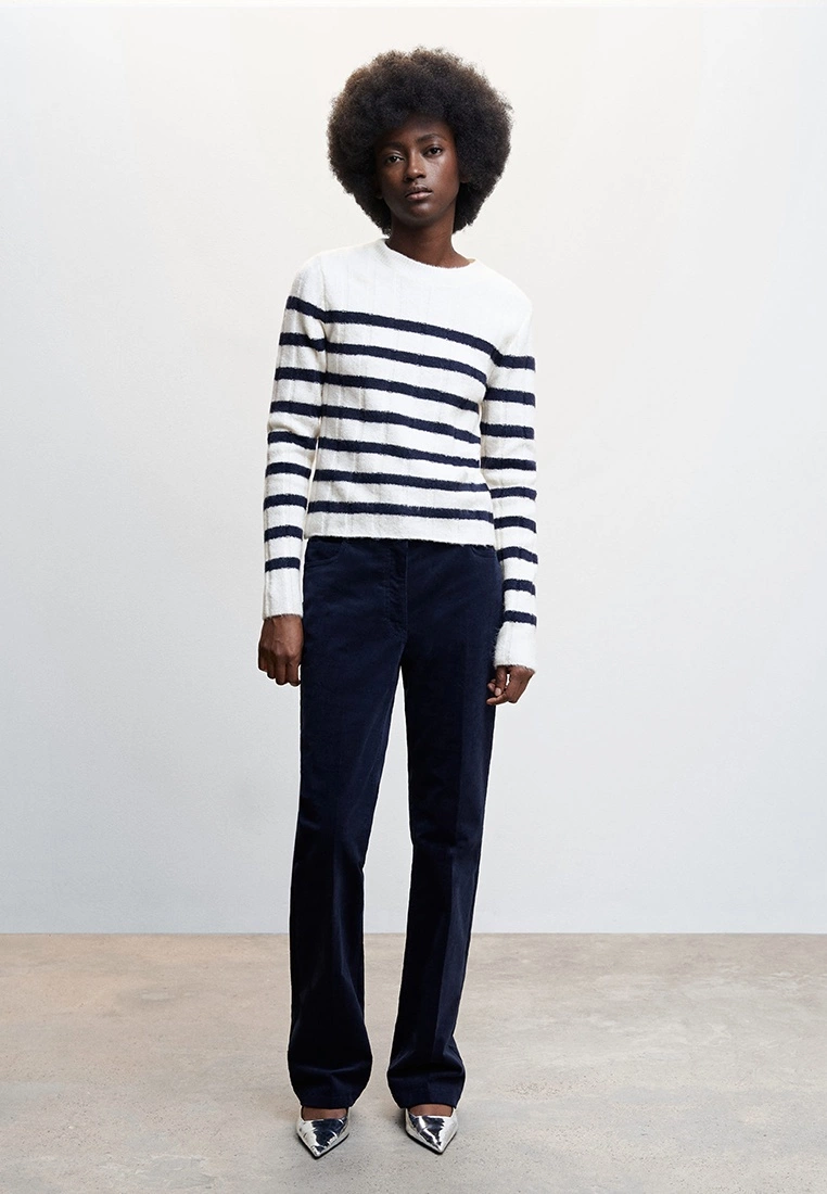 Mango Round-Neck Striped Sweater 6 Mango Round-Neck Striped Sweater - Image 4