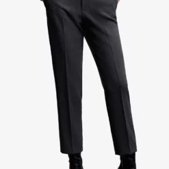 Mango Pleat Straight Trousers