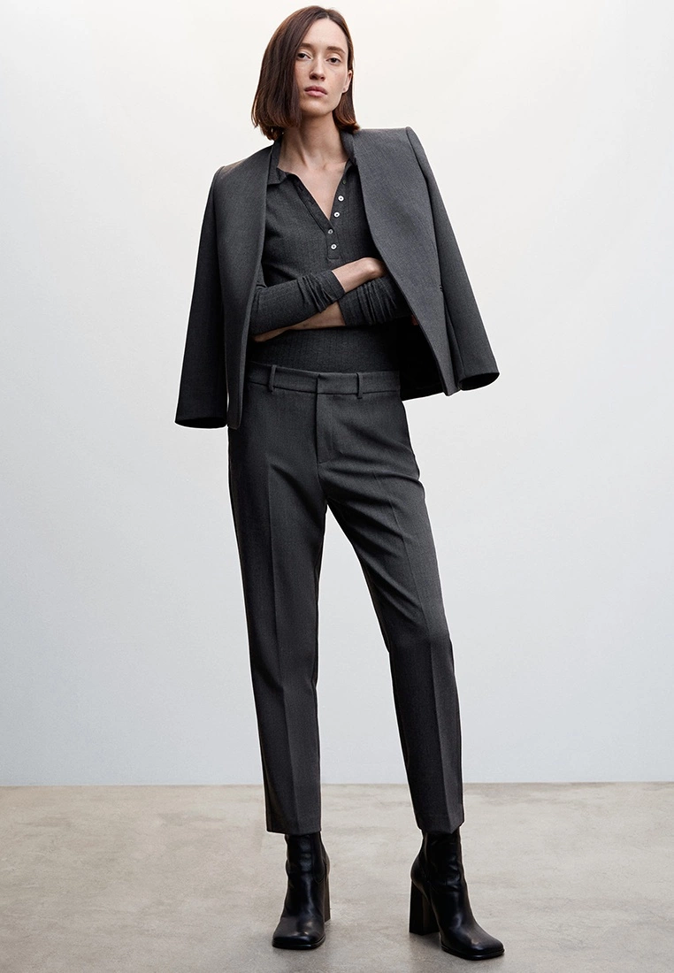 Mango Pleat Straight Trousers 7 Mango Pleat Straight Trousers - Image 5