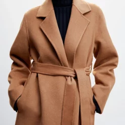Mango Belt Handmade Coat -Mango popular store mango 6813 4277836 4